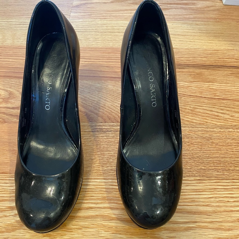 Patent Black Heels